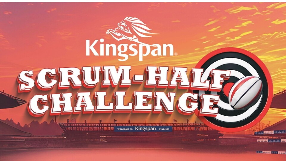 This Friday as part of our pre-match entertainment for the inter-pro derby versus Leinster, we will be introducing a new rugby skills challenge where you can win host of amazing prizes - the Kingspan Scrum-Half Challenge.