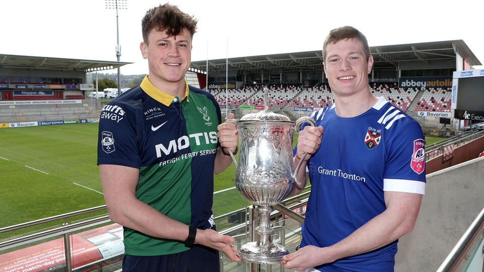 Queen's University Belfast will defend their Bank of Ireland Senior Cup title when they take on Ballynahinch in the final at Kingspan Stadium on Monday 8th May.