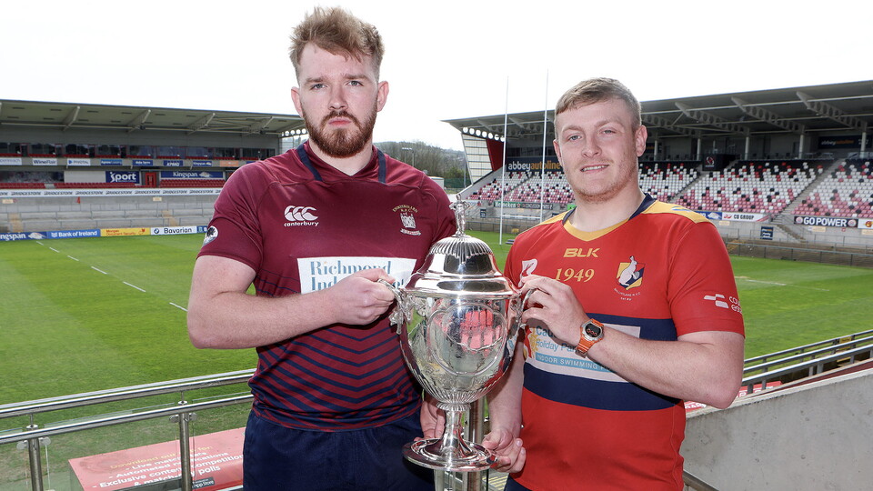Enniskillen RFC take on Ballyclare RFC in the Junior Cup Final at Kingspan Stadium on Mon 8 May.