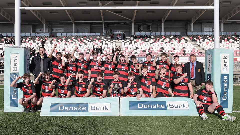 Harry Smyth's stunning last- minute try saw Limavady High School lift the trophy in a thrilling final against Bangor Academy at Kingspan Stadium.