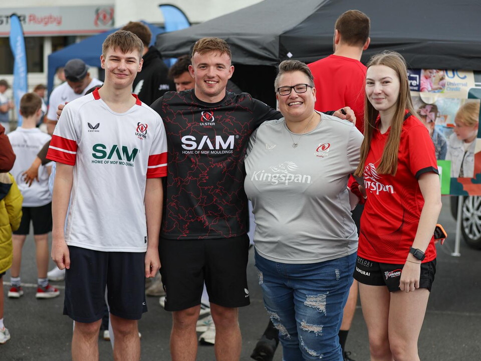 Jack Murphy with Ulster supporters