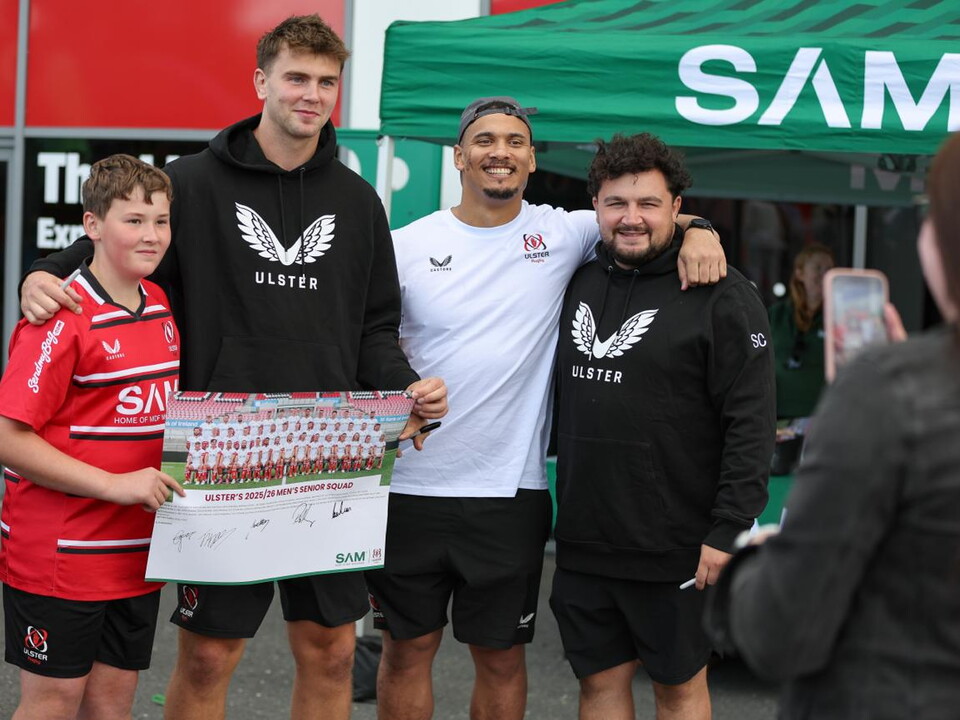Joe Hopes, Trokkie and Sam Crean with fan