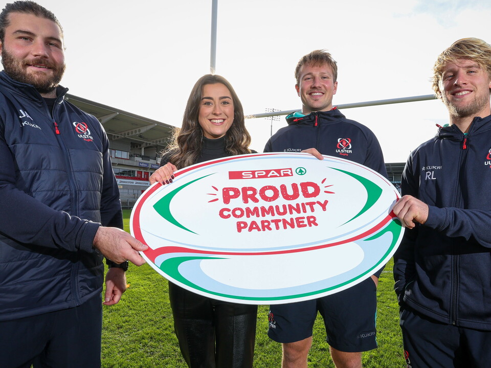 SPAR NI is set to become Ulster Rugby’s first community partner in a match-up that will work to elevate the club’s grassroots sport in local communities by supporting the next generation of players, coaches, referees, and volunteers from across th...