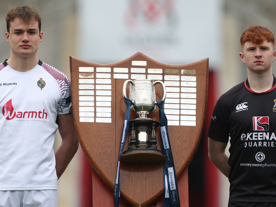 Royal School Armagh and Rainey Endowed School will be vying to secure a spot in the final of this year's Danske Bank Ulster Schools' Cup final. Meet captains, Thomas Dougan and Owen O'Kane.