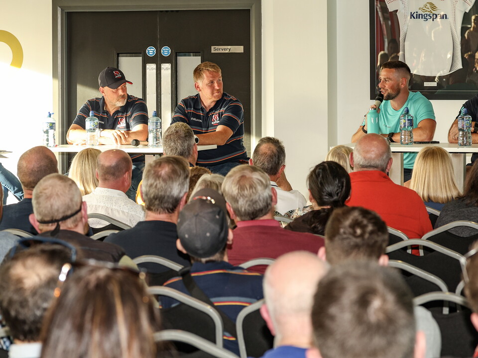 The next exclusive Ulster Rugby Fans’ Forum for Season Ticket holders will take place at Kingspan Stadium on Wednesday 26 April with special guests; Head Coach Dan McFarland and current players Rob Herring and Craig Gilroy*.