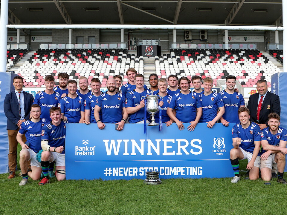 Here's a video looking back at the Bank of Ireland Senior Cup Final at Kingspan Stadium, as Queen's University beat City of Armagh 40-22.