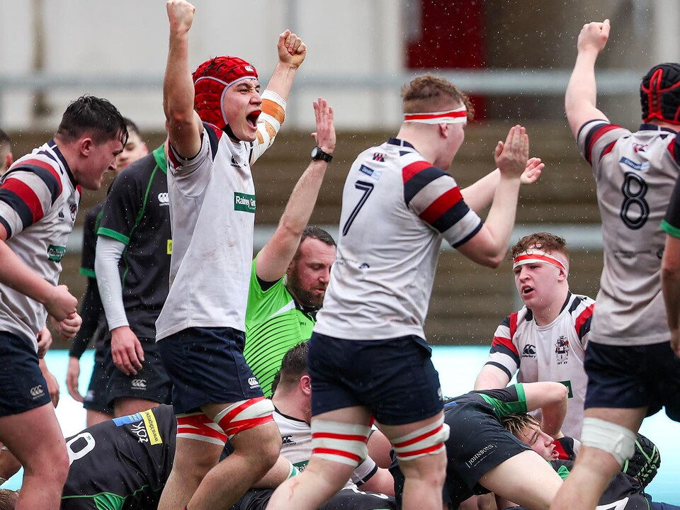 Ballymena Academy advance to the final of the Danske Bank School's Cup after beating 25-14 Sullivan Upper in an exciting contest at Kingspan Stadium in the second semi-final of the week.
