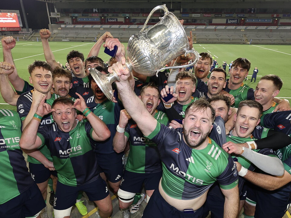 Ballynahinch RFC successfully defended their title at Affidea Stadium today, overcoming a resilient Instonians side 19-14 in a physical and closely-contested final.