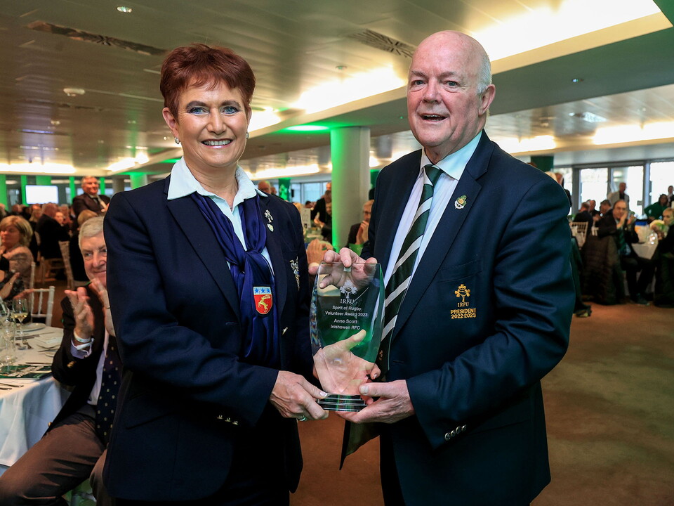 61 rugby volunteers will be certified as valued volunteers for the 2022/23 season as part of the IRFU Spirit Of Rugby Volunteer Awards.