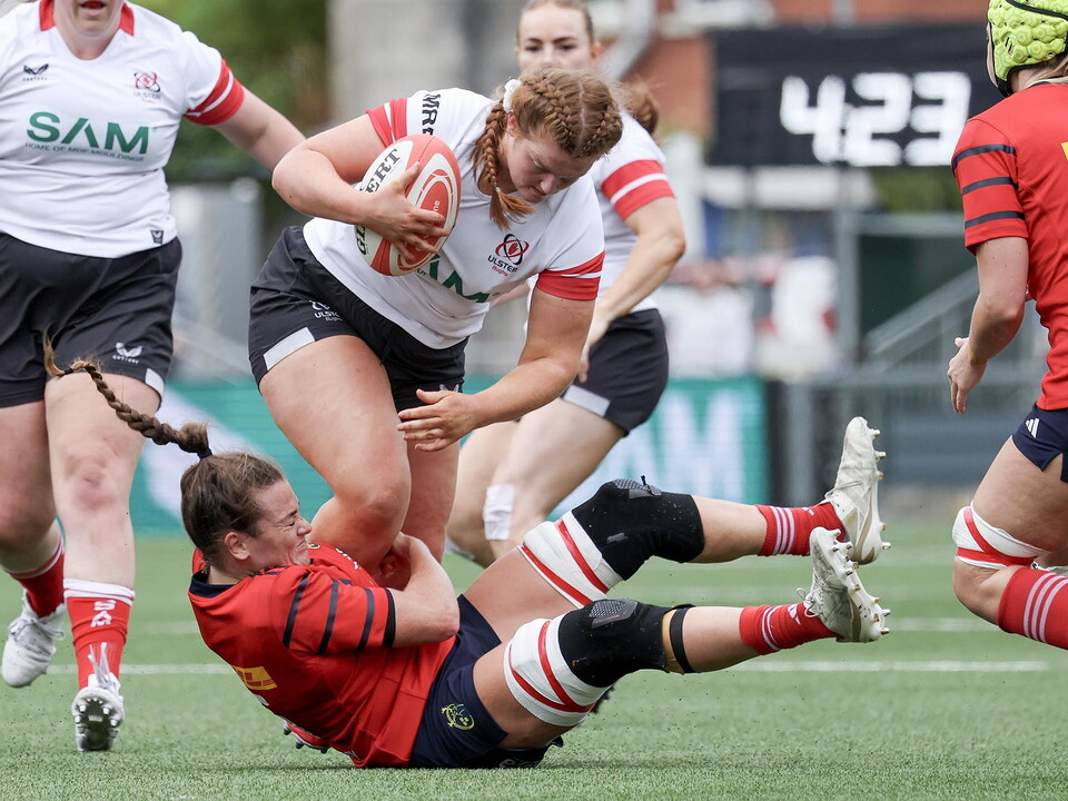 Ulster Women produced a spirited first-half performance at Affidea Stadium in Round 3 of the Vodafone Women’s Interprovincial Championship, but Munster’s power and composure in the second half saw the visitors maintain their unbeaten run with a 17...