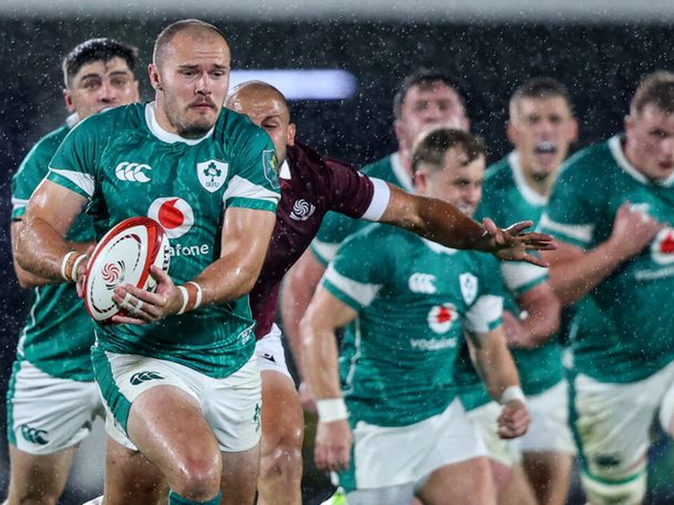 The IRFU have confirmed that Ulster wing, Jacob Stockdale, has returned home from Ireland camp, after suffering an AC injury in Ireland's victory against Georgia on Saturday.