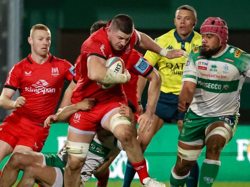 Ulster fell to defeat in Treviso as Richie Murphy’s side were outscored by four tries to three by Benetton in Round 11 of the BKT United Rugby Championship.