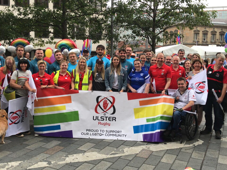 Ulster Rugby will once again be taking part in Belfast Pride, and is calling on clubs and supporters to get involved, as the parade returns to the city on Saturday 30 July.