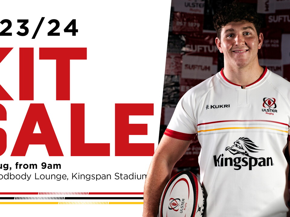 In aid of the Ulster Rugby Foundation, the club is hosting its annual kit sale, with Kukri playing kit and training gear on-sale, on Friday 2 August from 9am at Kingspan Stadium.