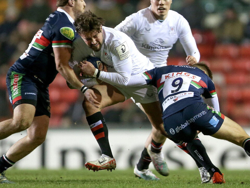 Ulster’s hopes of reaching the knockout stages of the Investec Champions Cup suffered a severe blow after leaving Mattioli Woods Welford Road Stadium empty- handed, despite a promising start in Round 3 of the competition.
