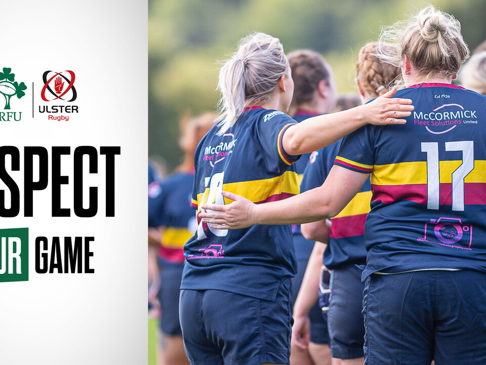 In line with the IRFU's Respect Our Game initiative, Ulster Rugby are encouraging clubs to get involved this weekend, to remind everyone of the values of the game, specifically the importance of respect for players, match officials, volunteers, me...