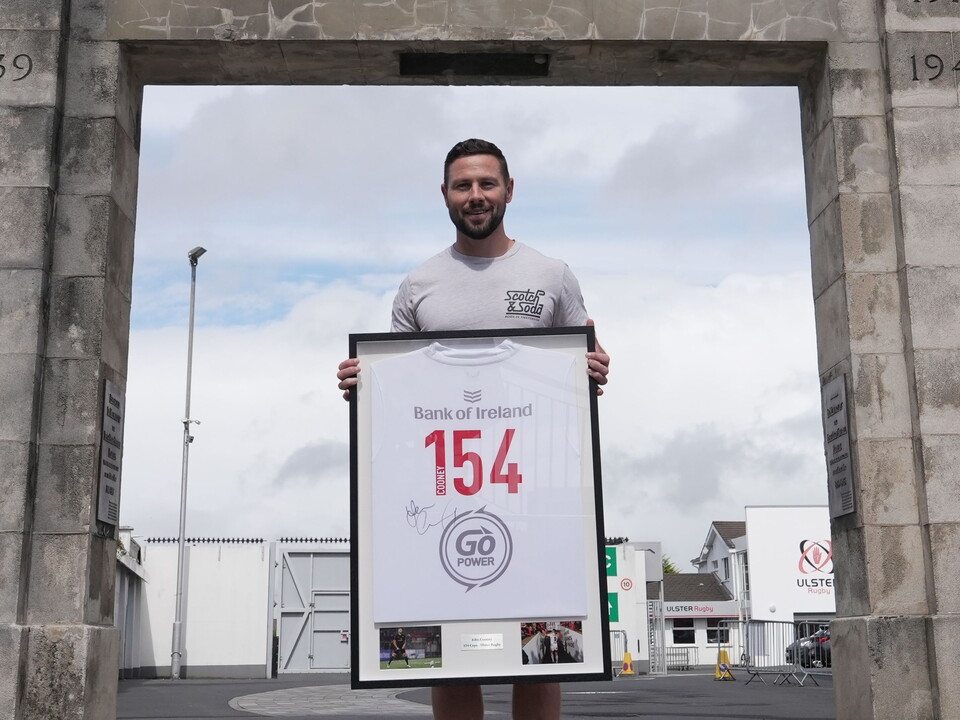 Ulster Rugby fans have the chance to own a piece of history with an exclusive raffle celebrating the incredible career of John Cooney.