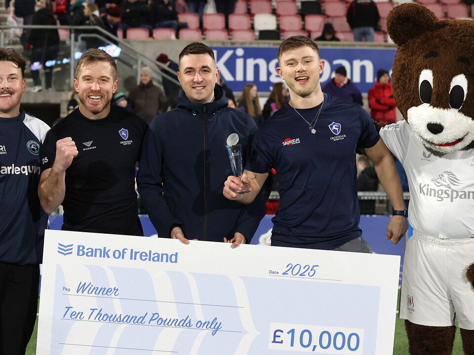 Grosvenor RFC has emerged victorious following the final of the 2025 Bank of Ireland ‘Never Stop Competing’ challenge held at Kingspan Stadium on Friday 7 February.