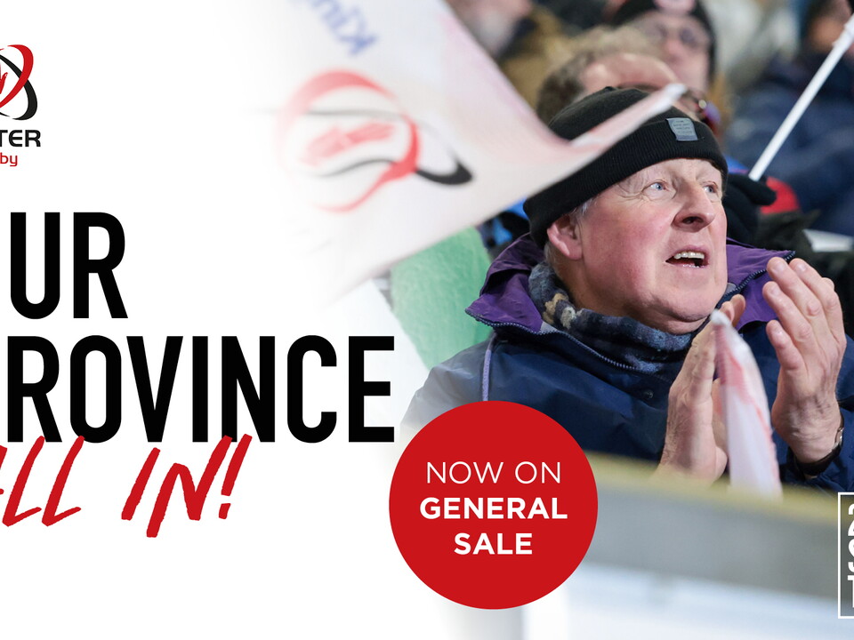 2025/26 Ulster Rugby Season Tickets are now on general sale.