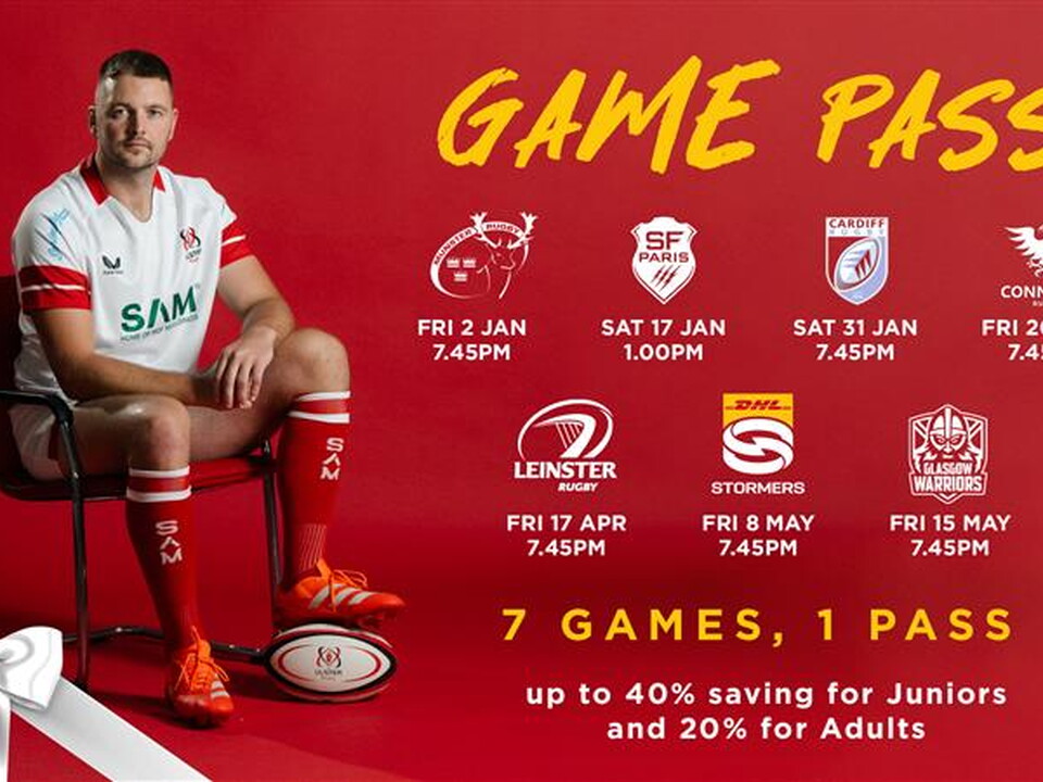 There are only 2 weeks left to secure your seat for the biggest home fixtures of the 2025/26 season. 

With a Game Pass you'll save 20% on Adult tickets and 40% on Junior tickets compared to purchasing individual match tickets. 

Big Value. Bigger...