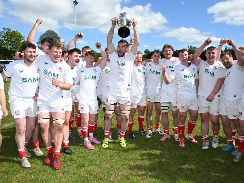 Ulster Juniors achieved a historic three-peat, as their commanding win over Leinster Juniors in a sun-soaked Lisburn, completed a hat-trick of junior interprovincial victories.