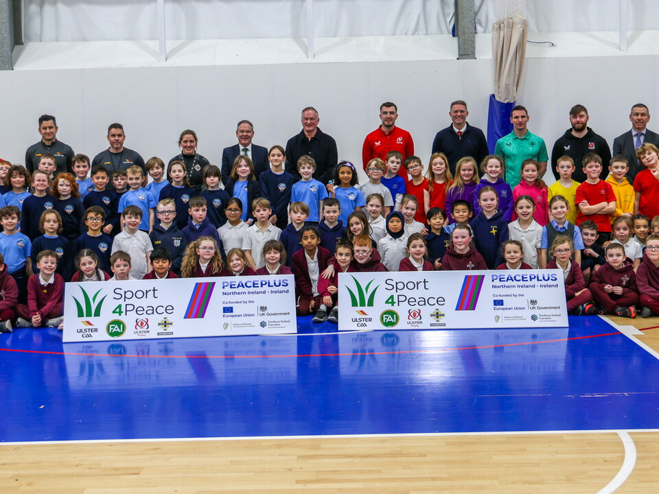Last Thursday Ulster Rugby joined sporting partners from across the island at the official launch of Sport 4 Peace, a major four-year initiative using sport to promote positive relations, inclusion and lasting community connections.