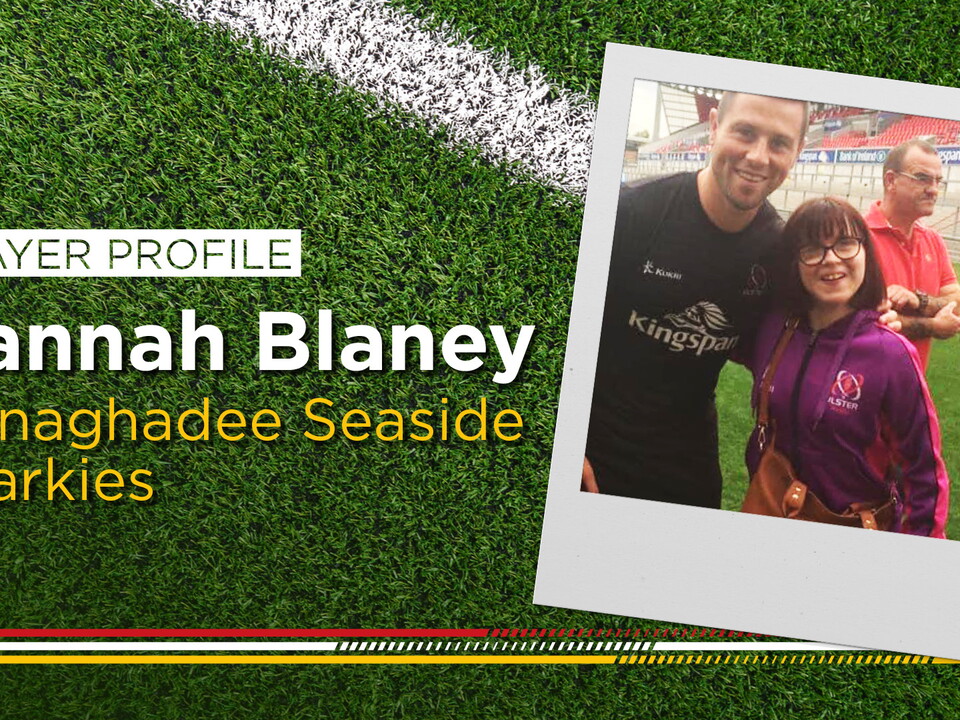 Hannah has been playing for rugby for over twelve years at Donaghadee Seaside Sharkies.