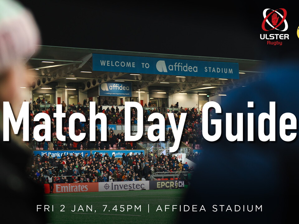 Inter-pro rugby returns to Belfast as Ulster ring in the new year with a fierce derby against our rivals Munster (Friday, 2nd January, kick-off 7.45pm).