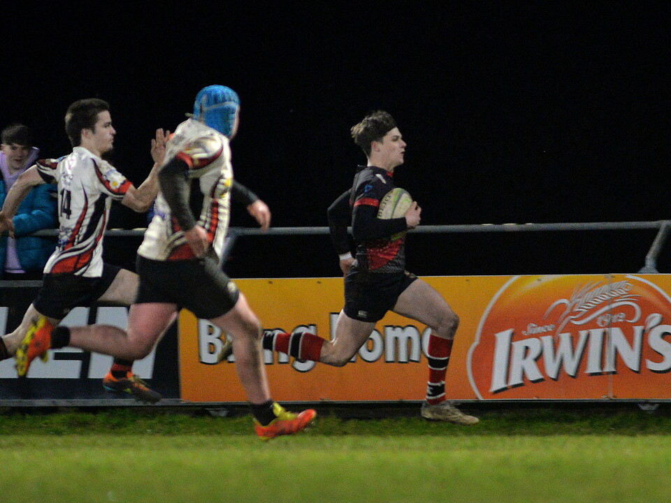 Rainey OB beat City of Armagh 12-7 at Chambers Park, Portadown, on Wednesday night to launch this season's Nutty Krust U18 Tournament with the first fixture of the group stage.