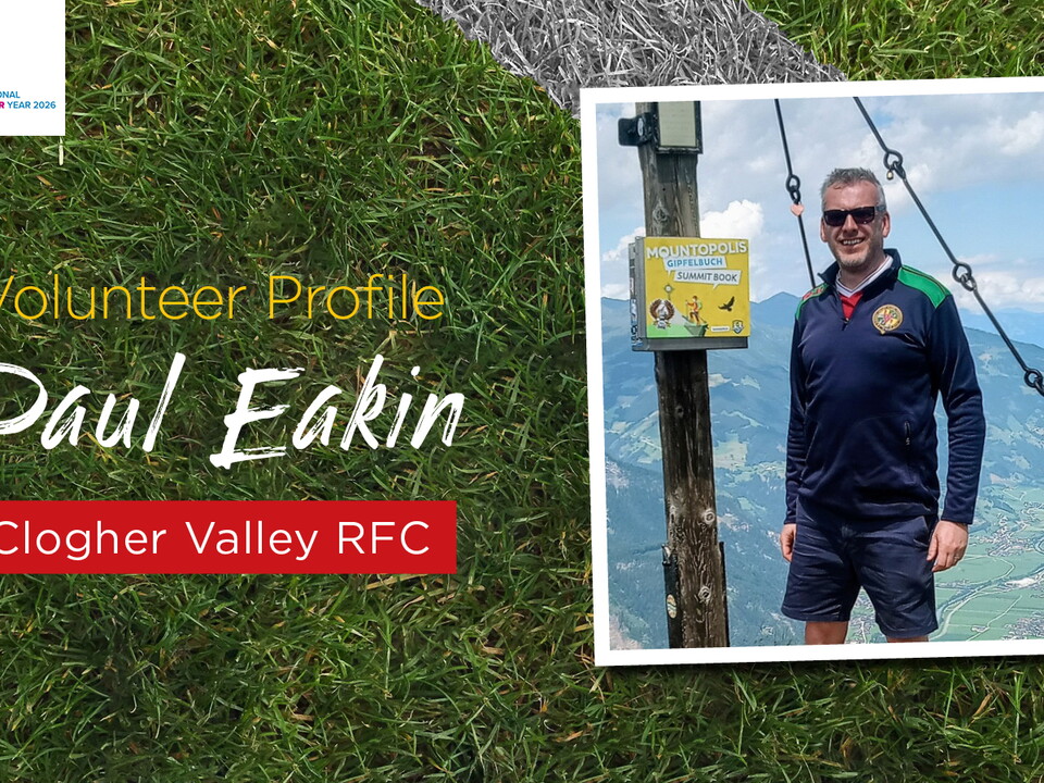 This week is International Volunteers Week, and so we want to celebrate some of our amazing volunteers across the province. Meet Paul from Clogher Valley RFC.