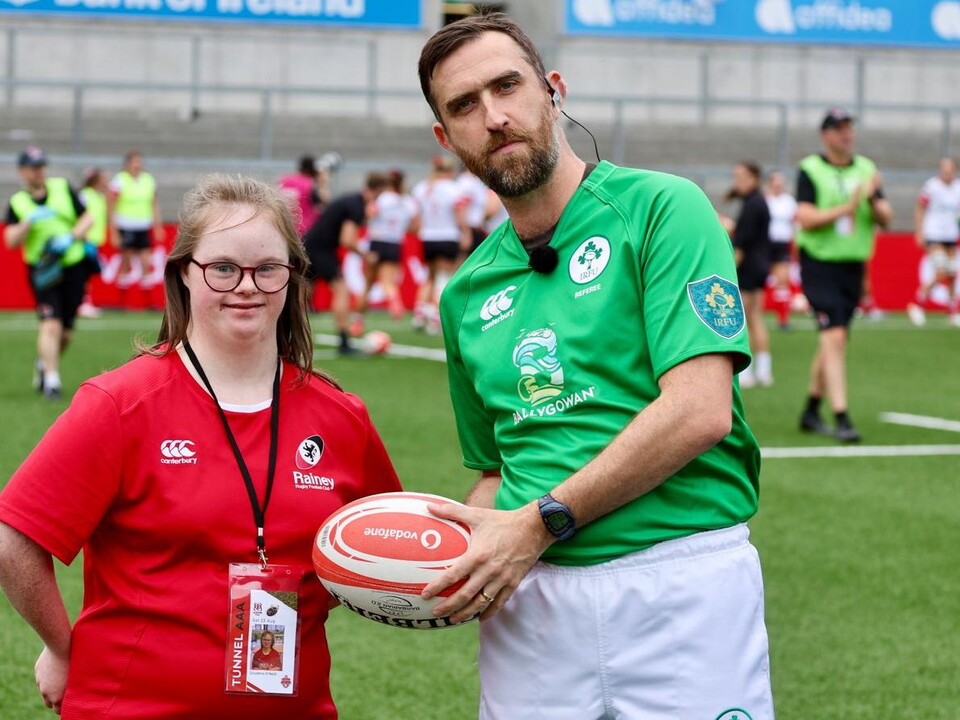 The Ulster Rugby Foundation had the pleasure of visiting Rainey RFC last week to donate specialist disability equipment to help make rugby more inclusive within the community.