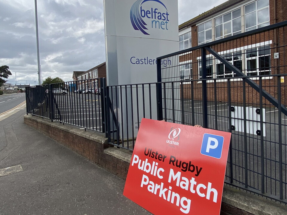 Ulster Rugby is delighted to team up with Belfast Metropolitan College, Castlereagh Campus to offer match day parking for upcoming fixtures.  