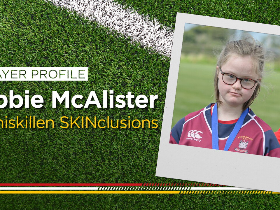 Another newbie to rugby this season, Abbie is a member of Enniskillen SKINclusions.