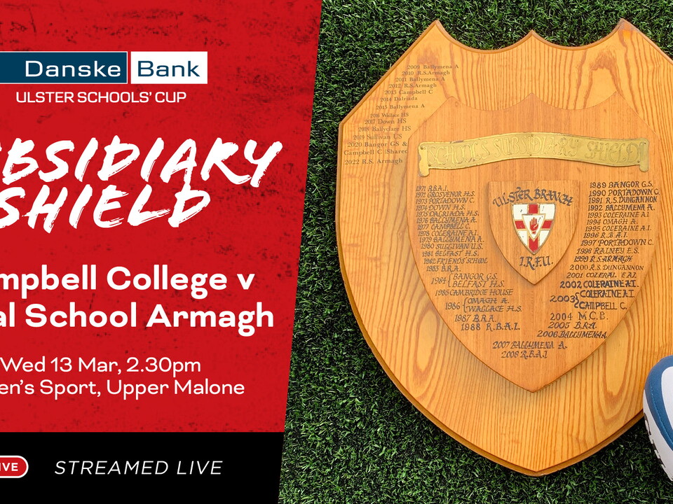 Royal School Armagh will be defending their title in tomorrow's clash against Campbell College Belfast at Queen's Sport Malone.