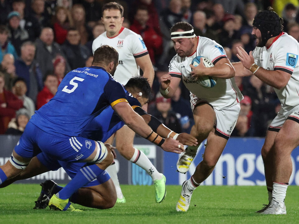 A tense finish as Leinster hold-out to beat Ulster, 20 points to 13, on a wet night at Kingspan Stadium.