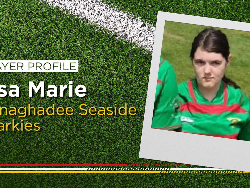 Lisa Marie has been a player at the Donaghadee Seaside Sharkies for three years.