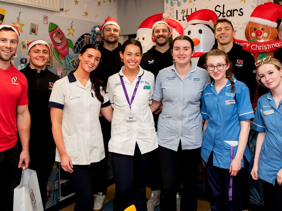 Ulster Rugby was recently honoured to be guests of the Royal Belfast Hospital for Sick Children, as six members of our men's senior squad paid a visit to the children and staff to spread some Christmas cheer, with support from our friends at Bank...