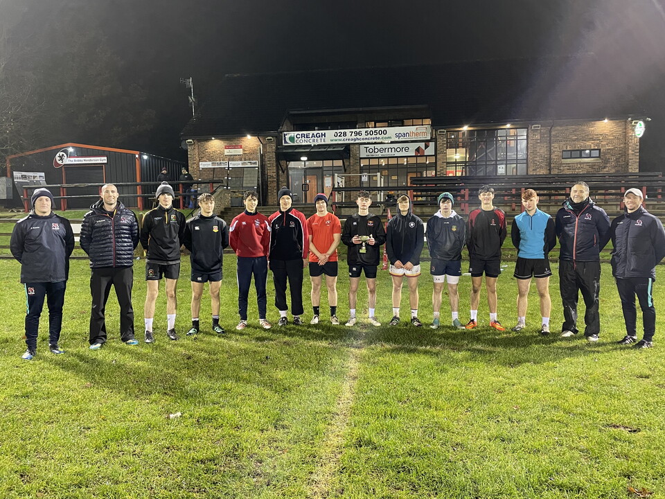 Banbridge Academy's Andrew Jackson has won the final of Ulster Rugby's kicking competition which was open to male club and school players born in 2006/7.