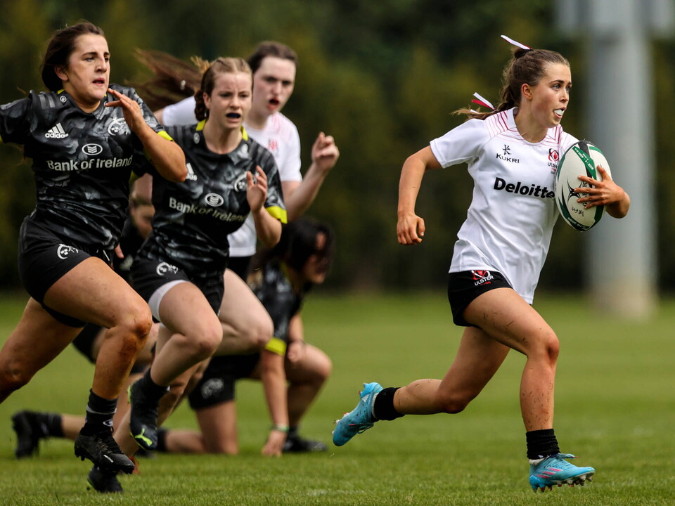 On a weekend that saw the Ireland Women 7s squad secure qualification for the Olympics, 192 girls were in action across 24 games in the IRFU U16 & U18 Girls 7s Interprovincial Series at the High Performance Centre.