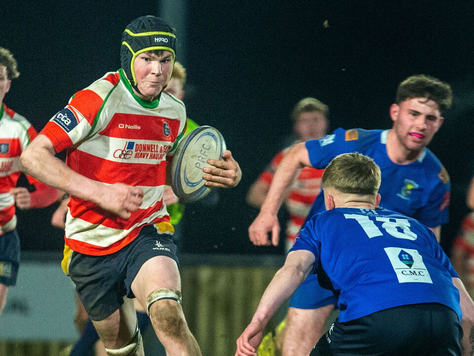 The third, and final, of this season’s Group Stage B games got underway in the Nutty Krust U18 Tournament under the floodlights at a cool, but dry, Chambers Park when the Portadown RFC U18 team played Omagh Accies RFC U18s on Wednesday evening.