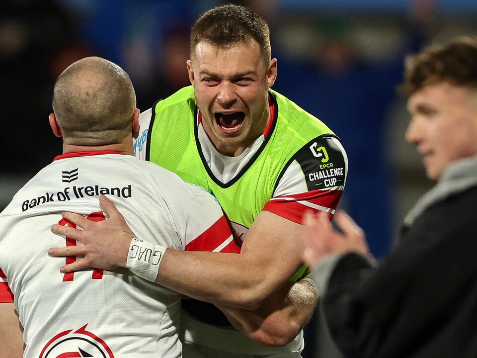 Ulster weather the storm to overcome Ospreys and reach Challenge Cup Quarter-Finals at Affidea Stadium.