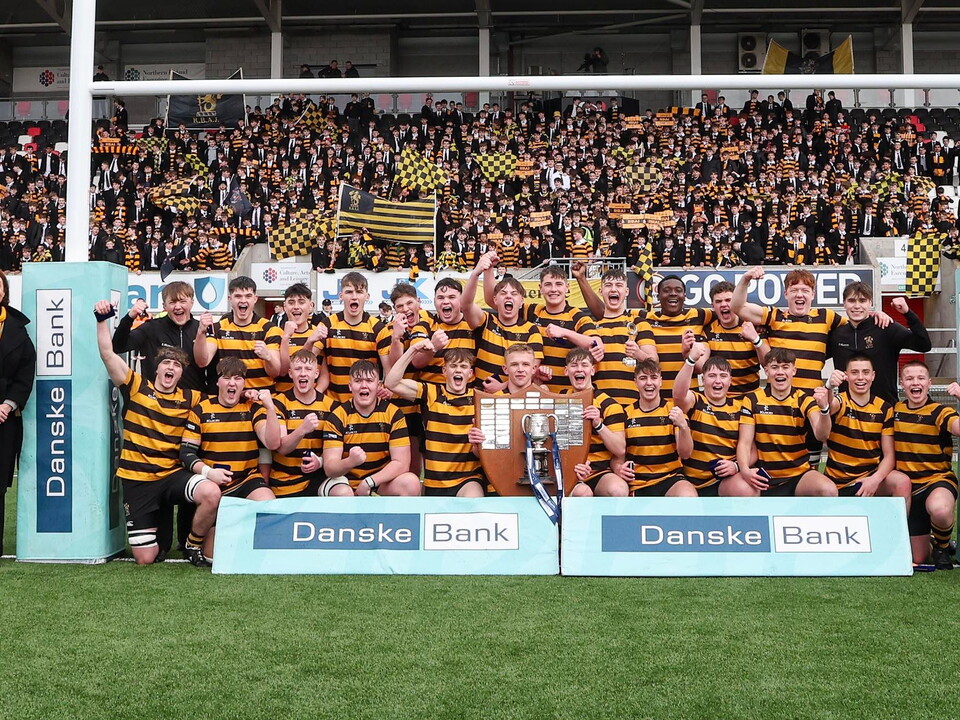 Royal Belfast Academical Institution edged a thrilling final at Kingspan Stadium against Ballymena Academy to secure back-to-back Schools Cup victories for the Belfast school.