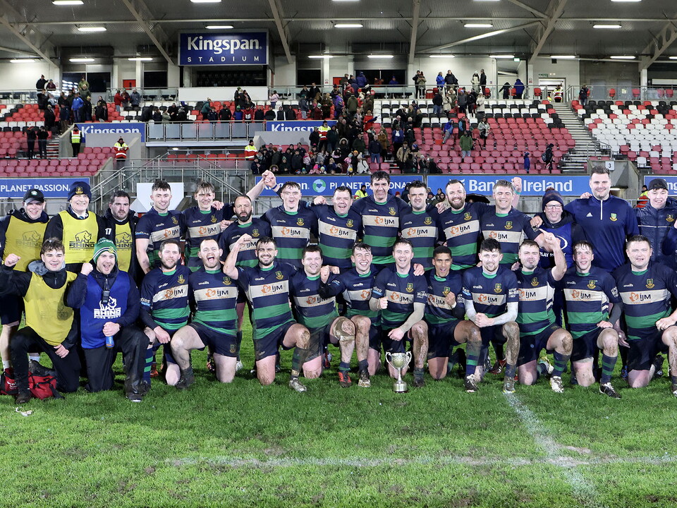 Monaghan are the 22/23 Gordon West Cup winners after beating Letterkenny in a tense final played in heavy rain at Kingspan Stadium.