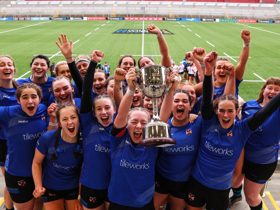 Queen's University have won the 24/25 Women's Junior Cup after defeating Malone in Kingspan Stadium on Saturday, 19-5.