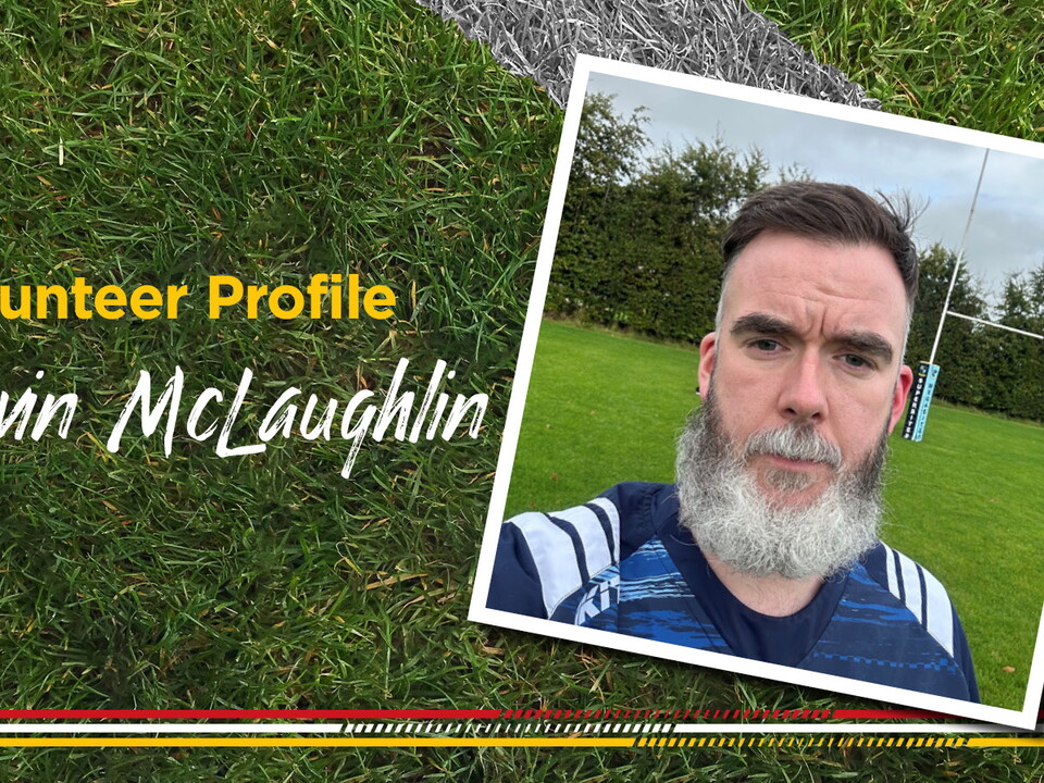We caught up with Kevin, a volunteer minis' and disability coach at Ballymoney Rugby Club to hear about the work he gets up to and what it means to him.