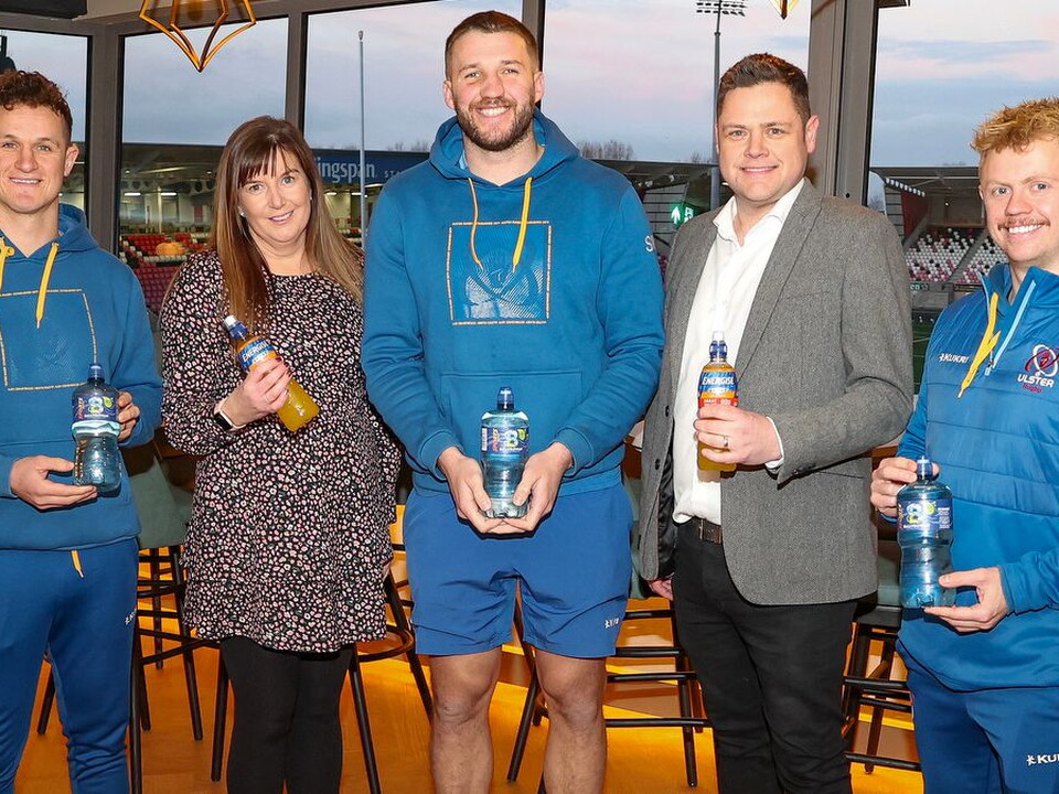 Ulster Rugby has today confirmed Ireland’s number one Irish Sports drink and natural mineral water brand, part of Britvic NI, as its Official Water & Hydration partner.