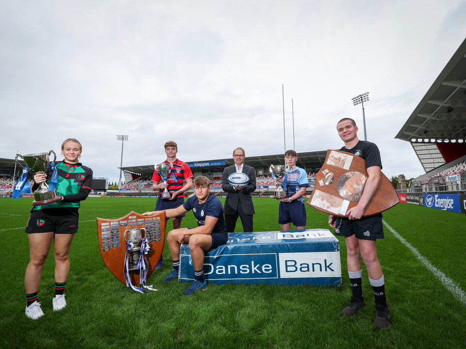 The launch of the 2022/23 Danske Bank Ulster Schools' Rugby competitions took place at Kingspan Stadium today, Tuesday 4th October.