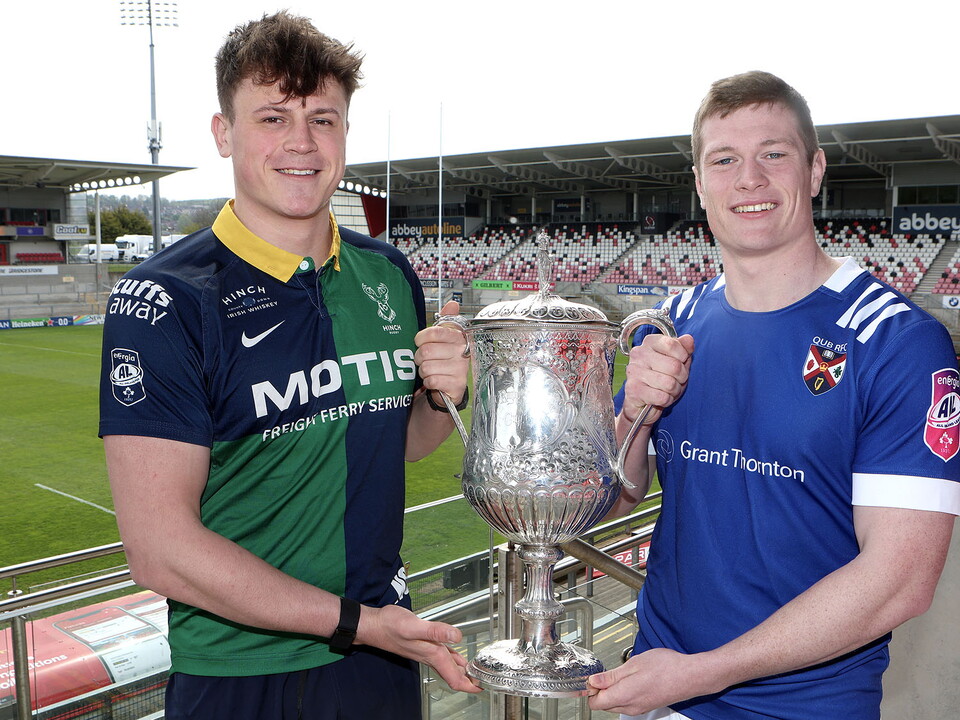 Queen's University Belfast will defend their Bank of Ireland Senior Cup title when they take on Ballynahinch in the final at Kingspan Stadium on Monday 8th May.